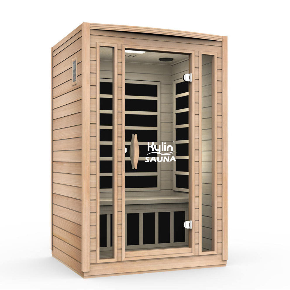 KYLIN Infrared Sauna K8203 2 people Low EMF Carbon Heaters