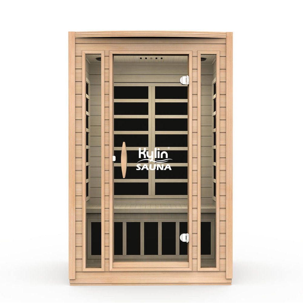 KYLIN Infrared Sauna K8203 2 people Low EMF Carbon Heaters