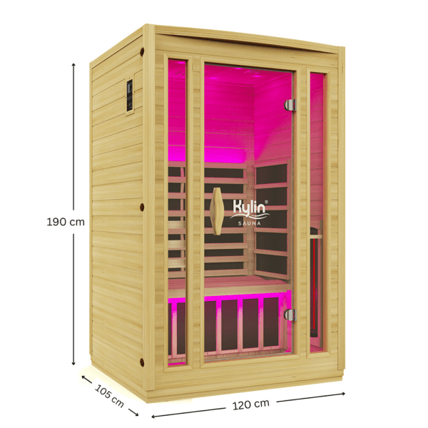 KYLIN K8205 FS Infrared Sauna 2 Person Full Spectrum Carbon Heaters Far Infrared NEW ARRIVAL