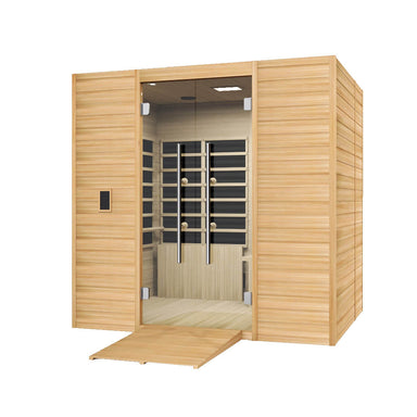Kylin KY-S314P Low EMF Infrared Sauna 4 Person Carbon Far Infrared Yoga Wellness Sauna Room