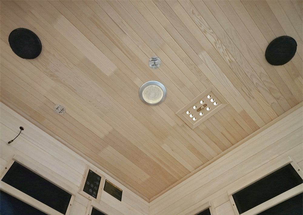 KYLIN KY-033LV Infrared Sauna 4 Person Superior Carbon Corner ceiling