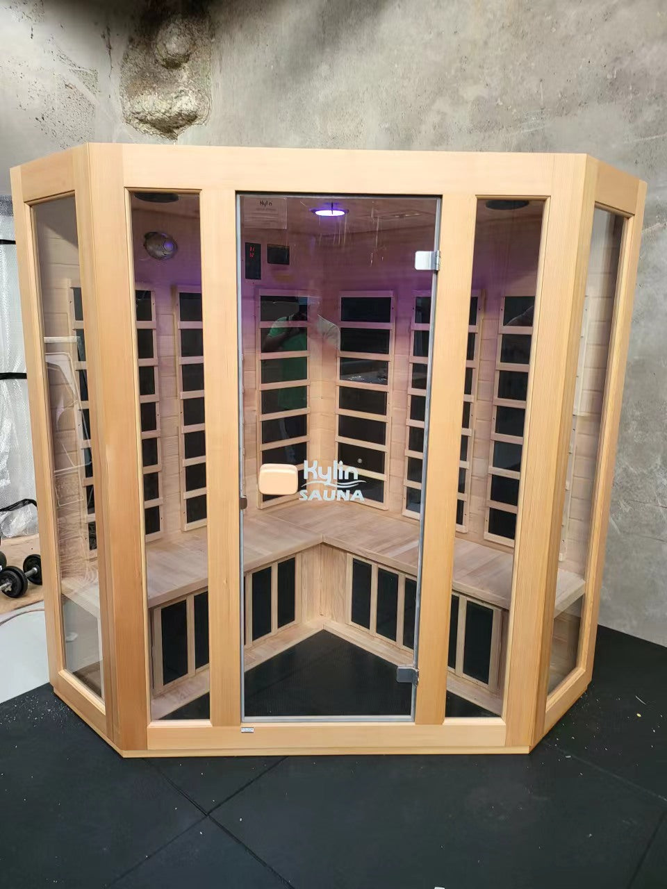 KYLIN KY-033LV Infrared Sauna 4 Person Superior Carbon Corner