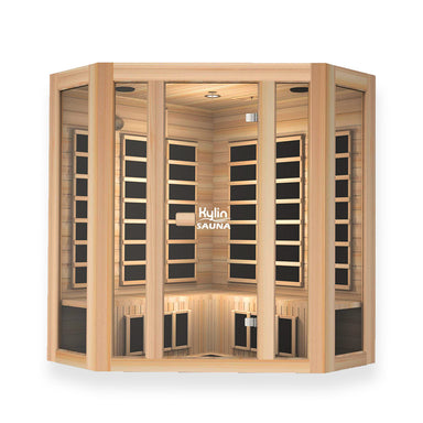 KYLIN KY-033LV Infrared Sauna 4 Person Superior Carbon Corner