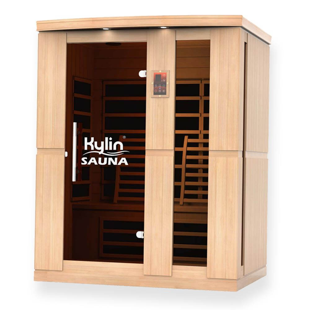 KYLIN KY-033LW Infrared Sauna 3 Person Superior Carbon front view