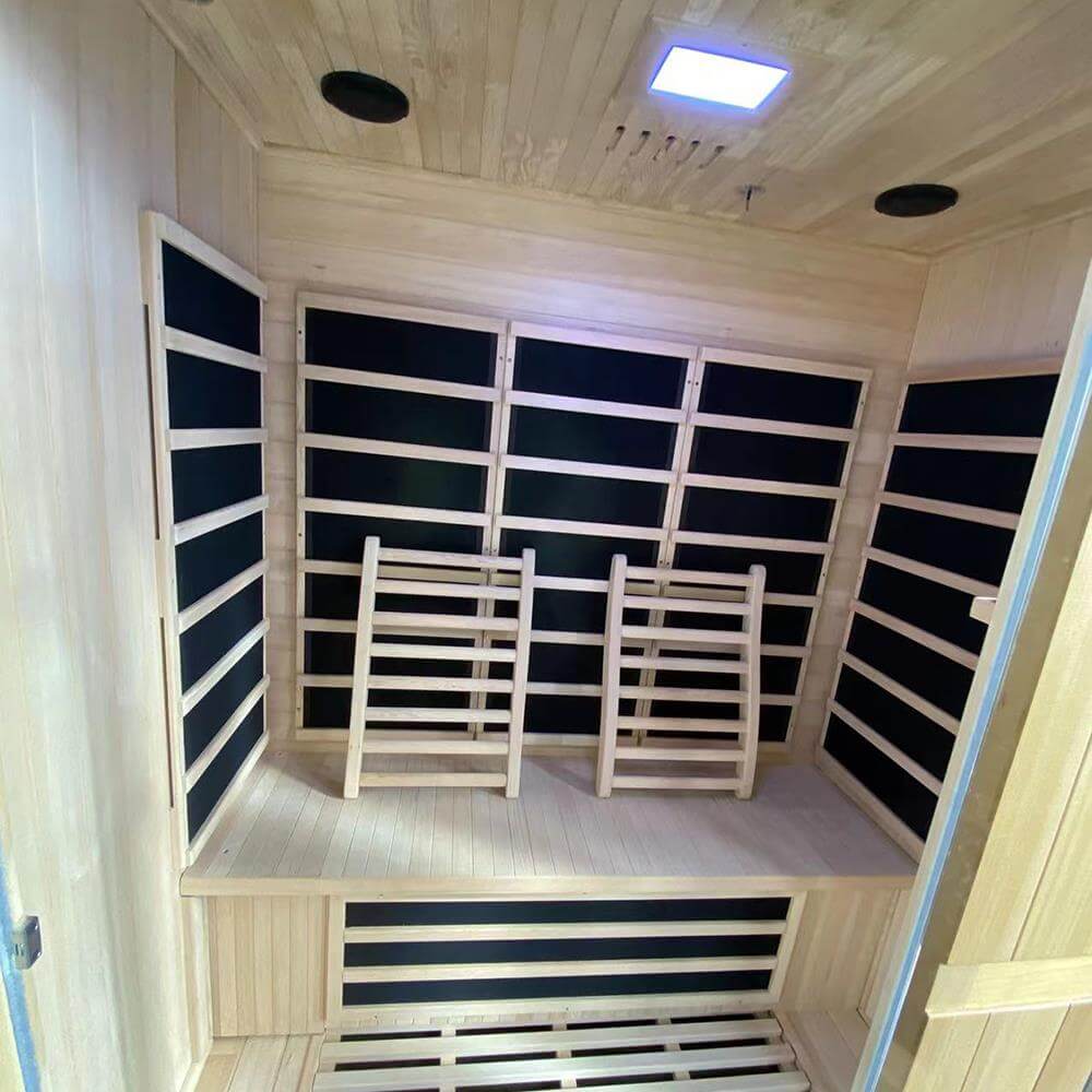 KYLIN KY-033LW Infrared Sauna 3 Person Superior Carbon inside seating