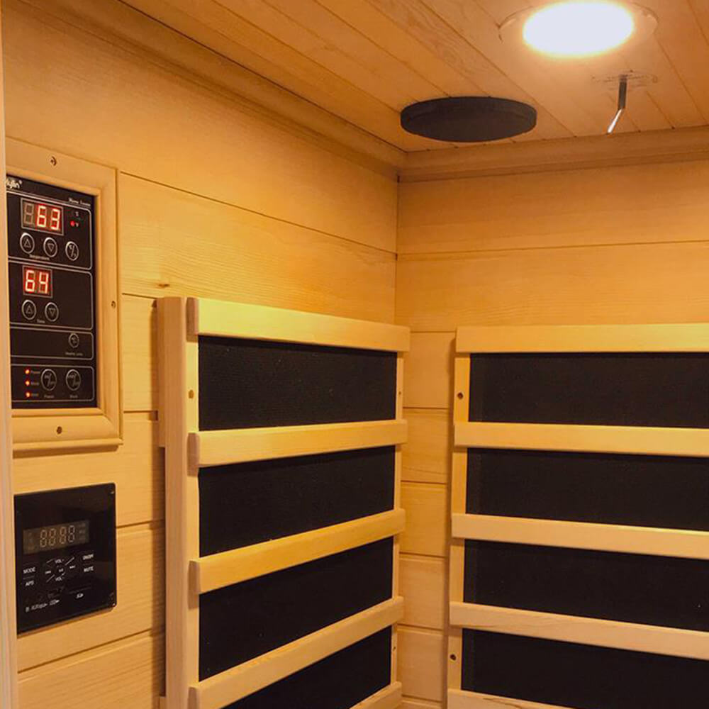 KYLIN KY-192 Infrared Sauna 1 Person Portable Carbon Fibre Heating inside