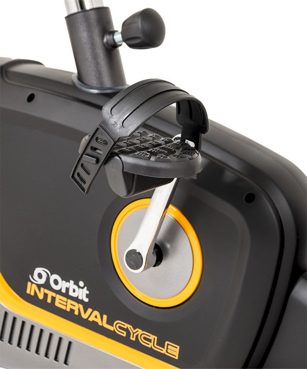 ORBIT Interval Cycle Exercise Bike Easy Use Comfortable Pedals
