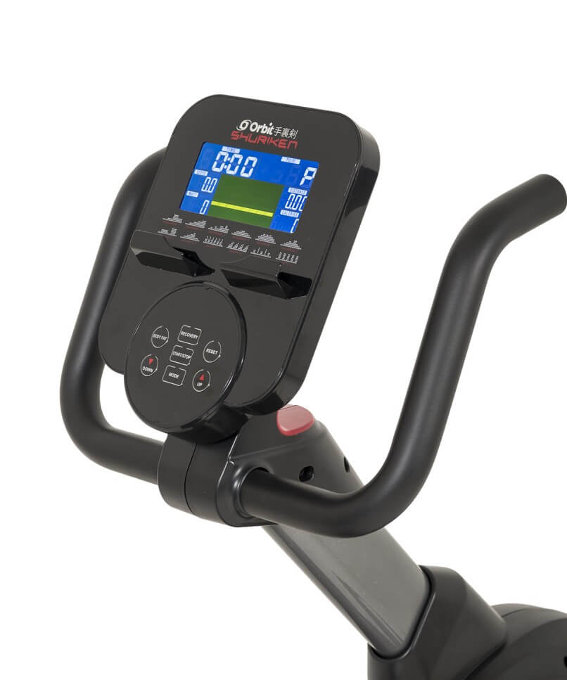 Orbit Shuriken Motorised Magnetic Recumbent Bike Comfortable Black
