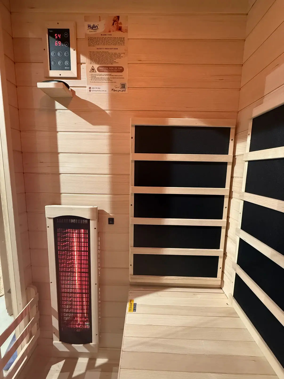 Kylin Full Spectrum Low EMF Carbon Far Infrared Sauna 2 Person K8200 FS