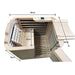 Kylin KY-1M4 Half Body Infrared Sauna 1 Person Space Saving Value dimensions