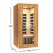 Kylin KY-1O6 Infrared Sauna 1 Person Portable Oak Limited Edition