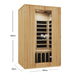 Kylin KY-2O6 Infrared Sauna 2 Person Oak Limited Edition