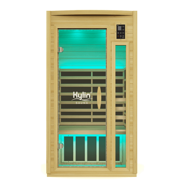 KYLIN K8101 Pro Infrared Sauna 1 Person Low EMF Carbon Heaters NEW ARRIVAL