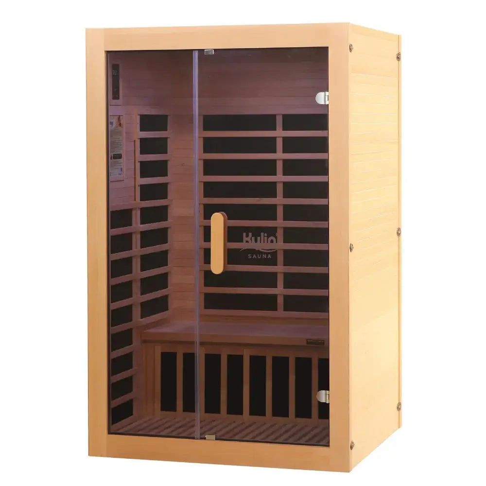 Kylin H6203 Low EMF 2 Person Carbon Infrared Sauna with Floor Heater