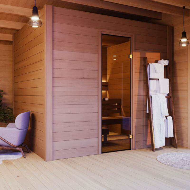 GARDEN HOUSE 24 Indoor Sauna 44 B 2.5 x 2.2 m Australian-Made in house