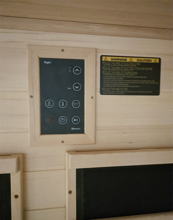 KYLIN KY-033LV Infrared Sauna 4 Person Superior Carbon Corner controls