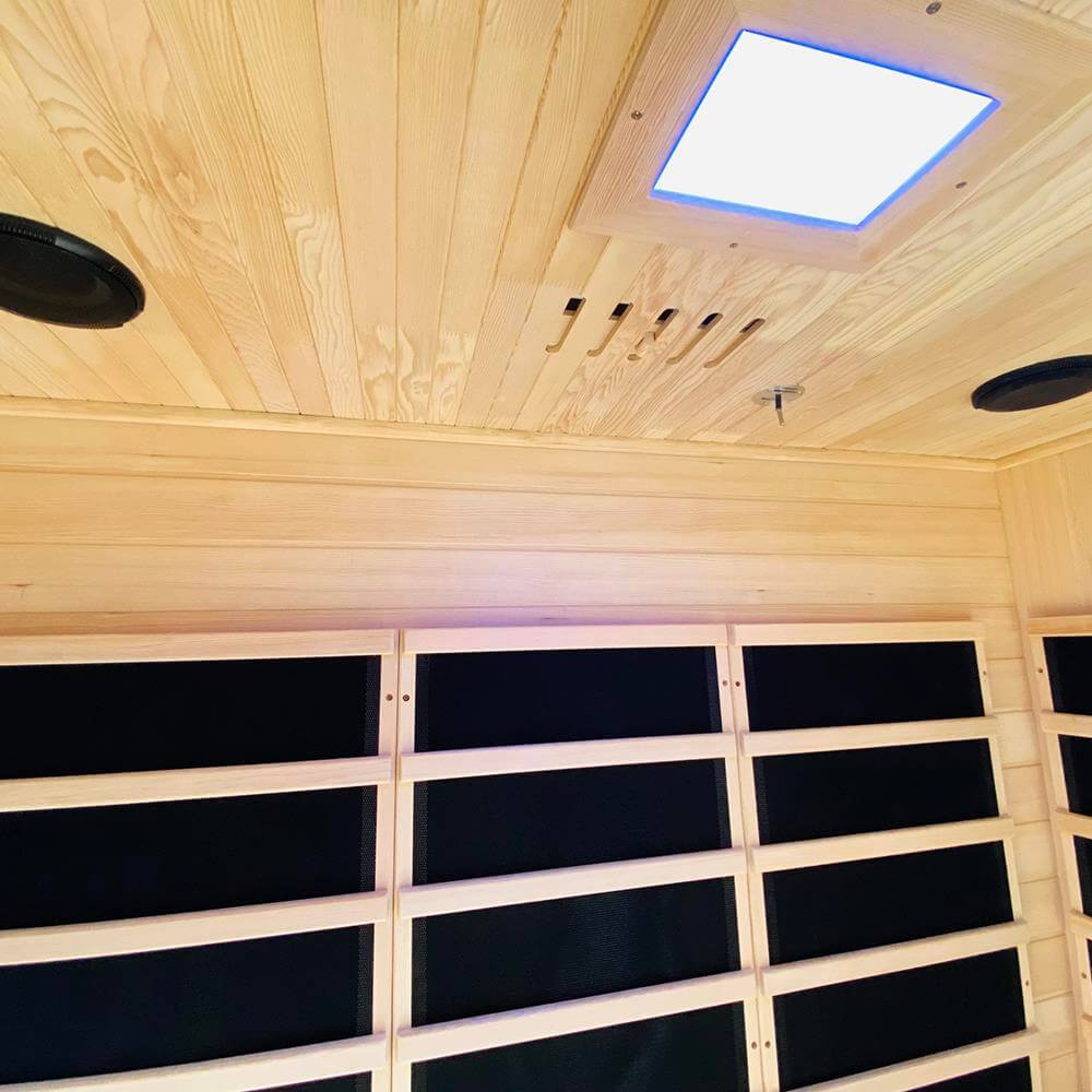 KYLIN KY-033LW Infrared Sauna 3 Person Superior Carbon ceiling lights