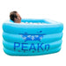 Peakn portable inflatable ice bath with man in