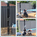 POOL SHOWER Bondi Silver or Black ADA 316 Marine Grade Stainless Steel Outdoor Pool Shower black washing dog