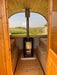GARDEN HOUSE 24 Barrel Sauna LEO with Half Moon Glass 2 x 1.6 m Bespoke inside
