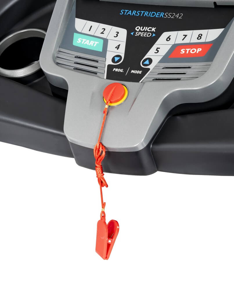 Orbit SteadyStrider Treadmill with Safety Rails console