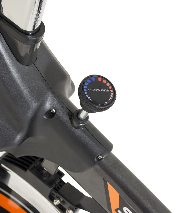 ORBIT Summit Spin Bike Black Great Value Adjustable Adjust Resistance